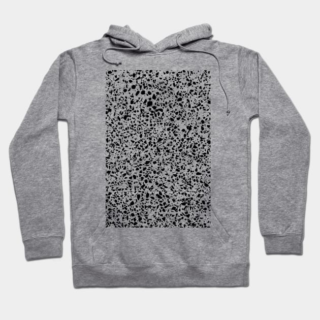 Black and White Dalmation Pattern Hoodie by fivemmPaper